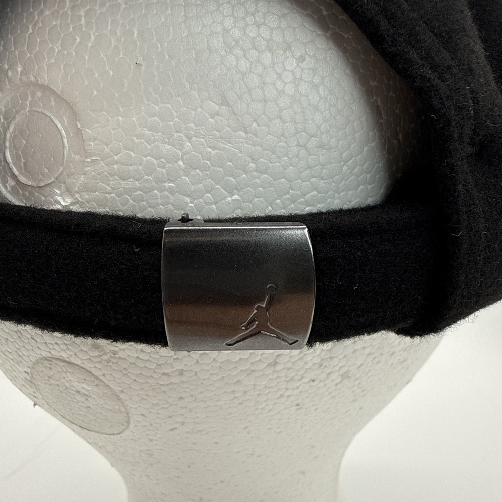 NEW Nike Jordan Flight Unstructured Hat Black HF6241‎ 010 Wool Medium Large - Picture 7 of 11